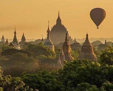 Visita de Bagan en Globo